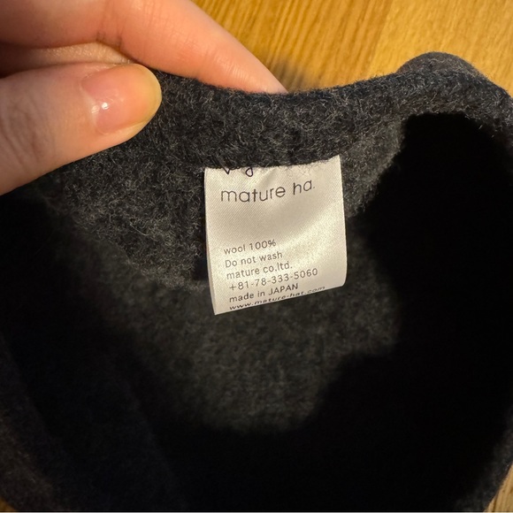 Mature Ha Women Wool 100 Beret Hat Dover Street Market Made in Japan - Picture 4 of 6